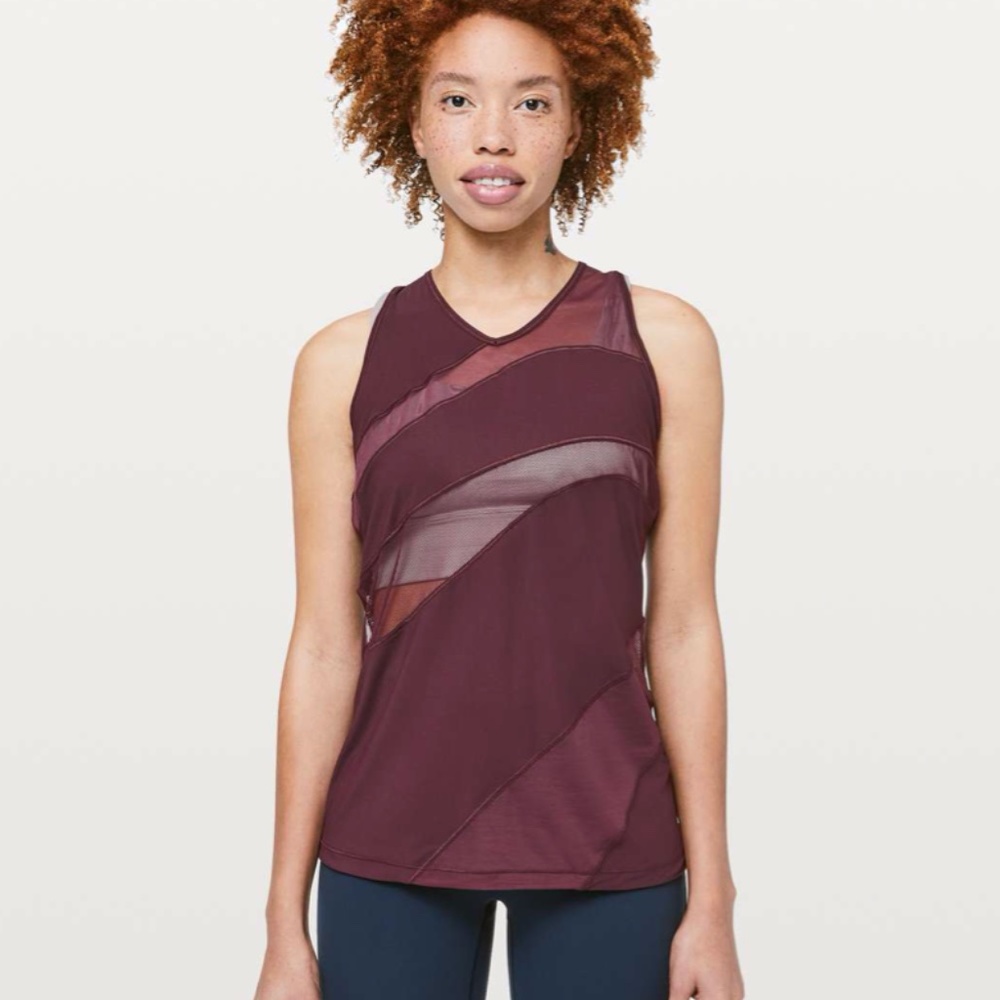 Lululemon Mesh in Motion Racerback in Dark Adobe size 6